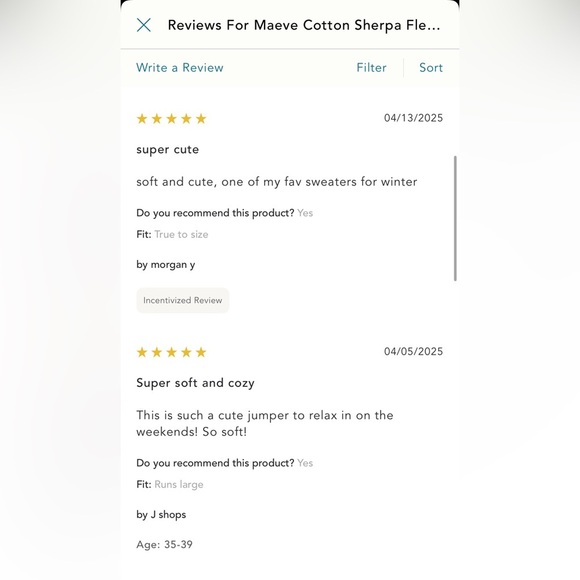 NWT new XS fits small Anthropologie Maeve Sherpa fleece stripe blue sweater top - Picture 15 of 17